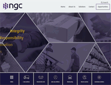 Tablet Screenshot of ngclogistics.com